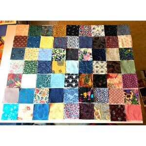 126 Pieces 2.5" Squares Cotton Quilting Fabric Assorted Vintage Prints & Pattern